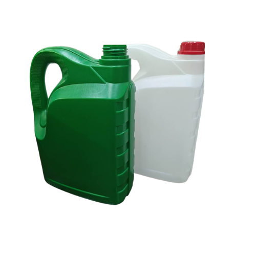 Jerrican 4.5L ovale transparent et coloré avec bouchon